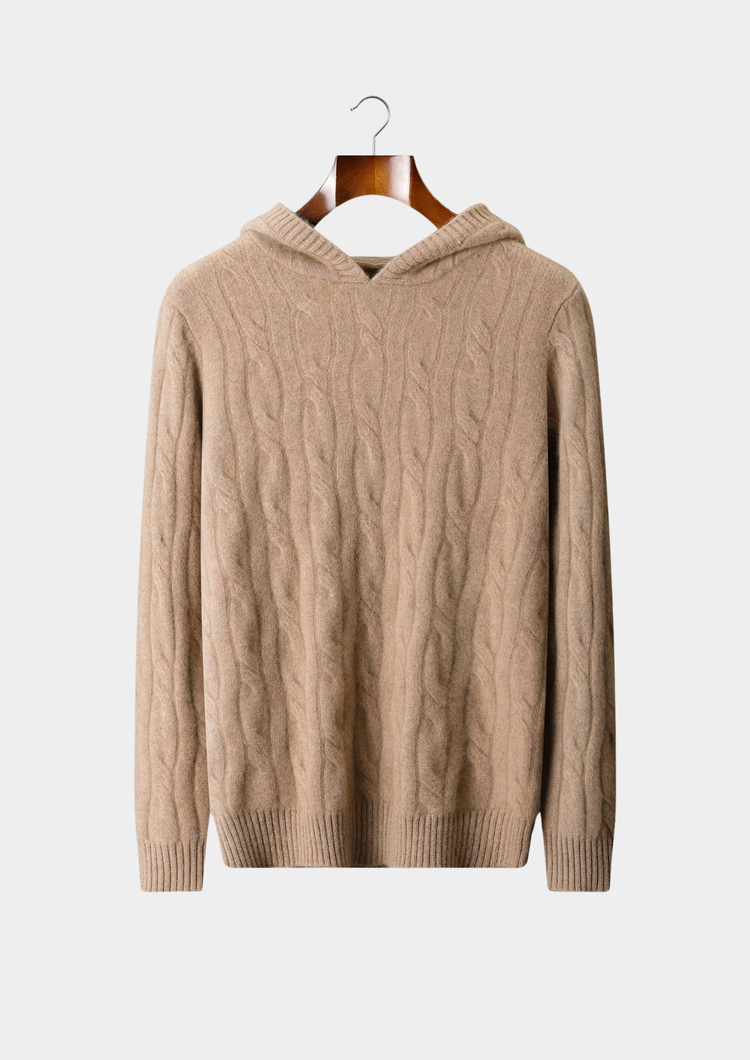 HERITAGE VELWICK™ SAND CABLE KNIT HOODIE