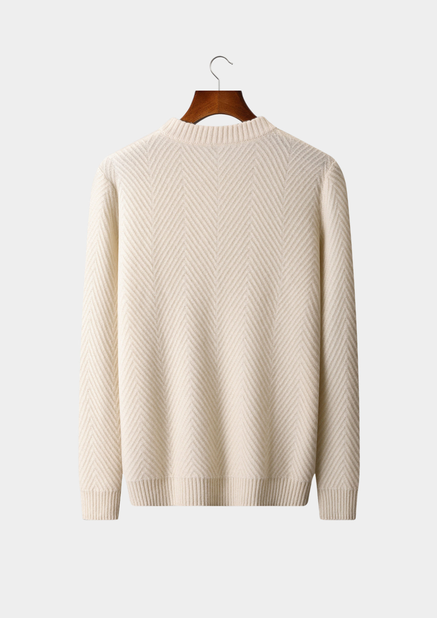 HERITAGE VELWICK™ IVORY HERRINGBONE CREWNECK