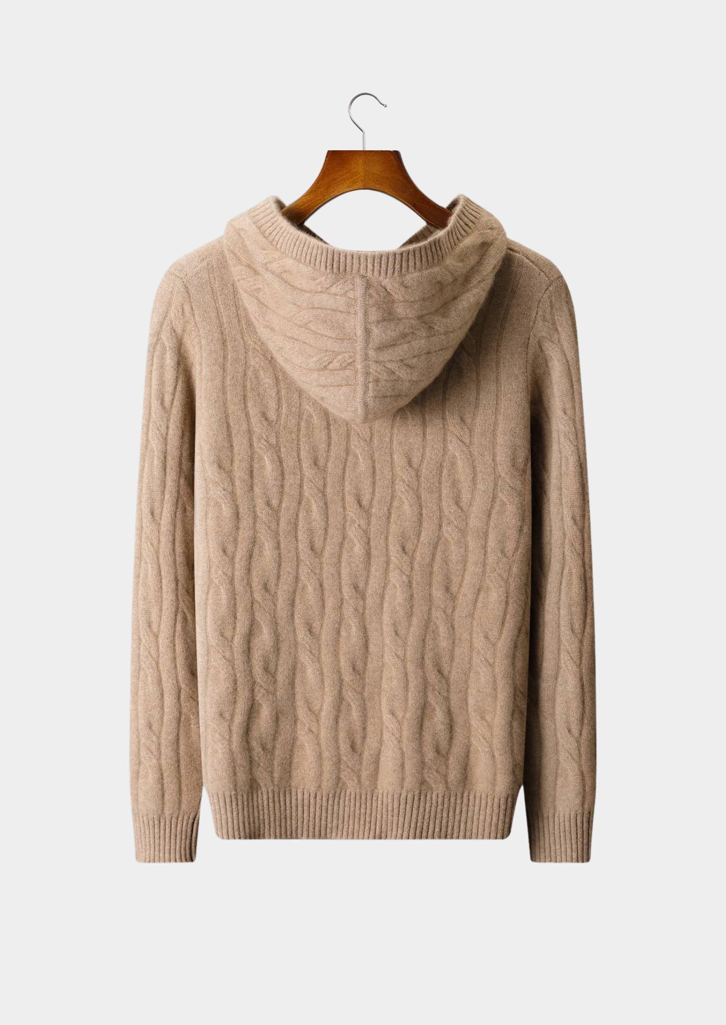 HERITAGE VELWICK™ SAND CABLE KNIT HOODIE