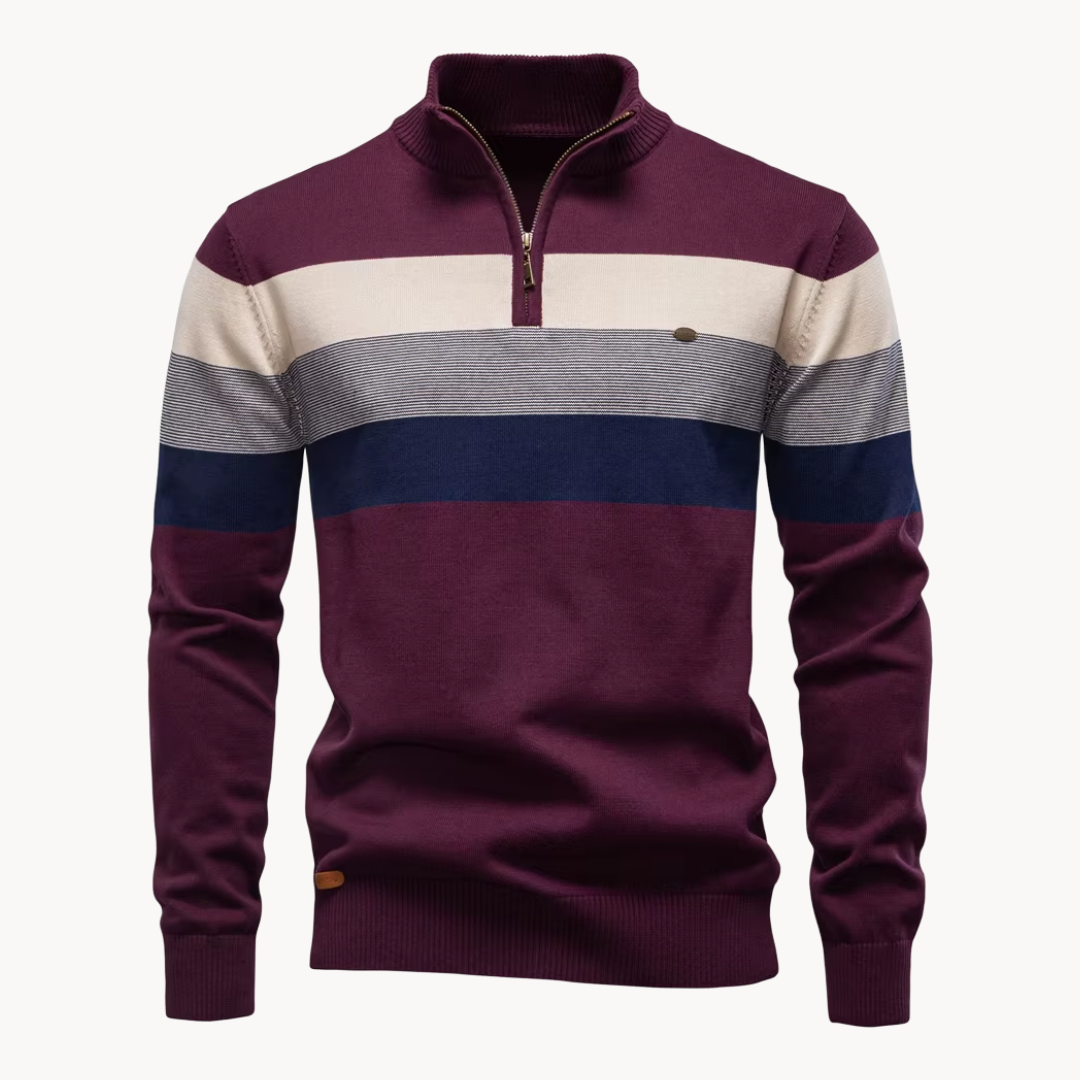 Vincenzo Aureli™ | Maglia in Cotone con Zip
