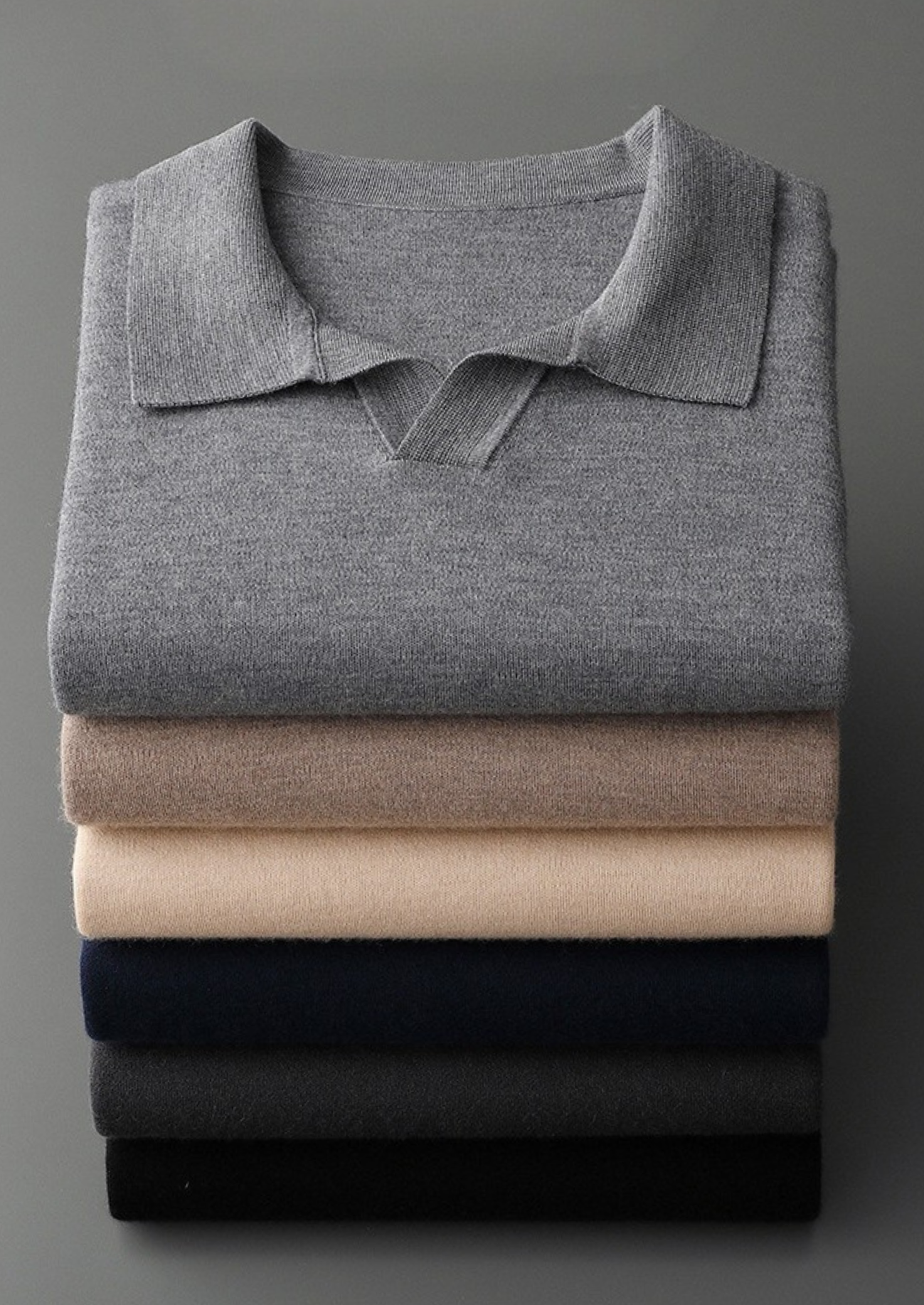 MAISON CASHCRAFT™ BUTTONLESS SWEATER POLO