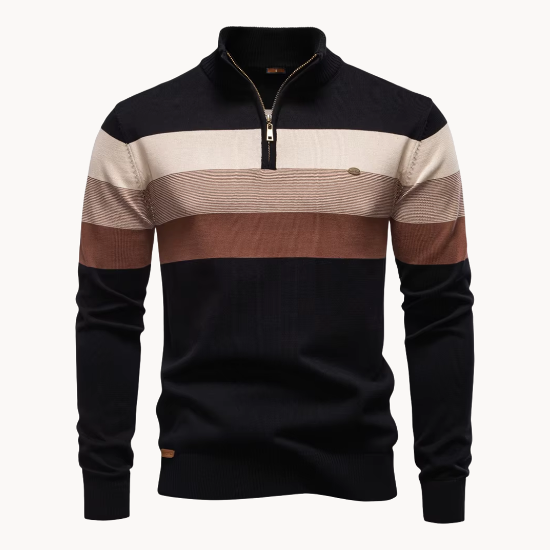 Vincenzo Aureli™ | Maglia in Cotone con Zip