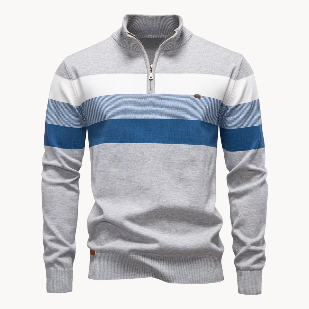 Vincenzo Aureli™ | Maglia in Cotone con Zip