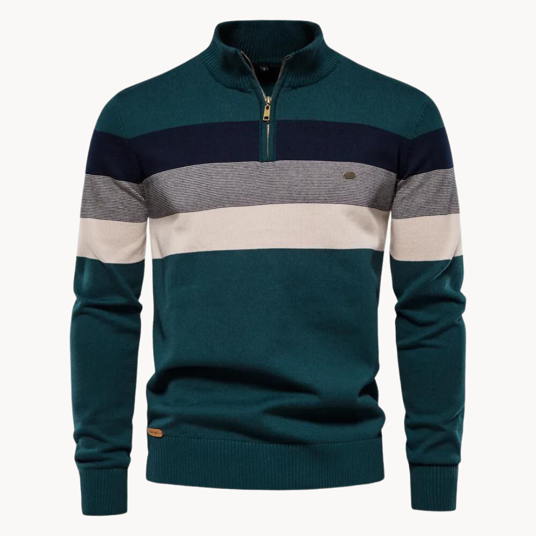 Vincenzo Aureli™ | Maglia in Cotone con Zip