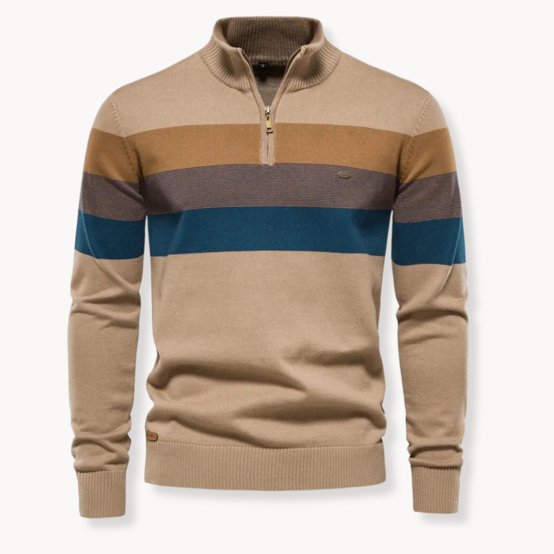 Vincenzo Aureli™ | Maglia in Cotone con Zip