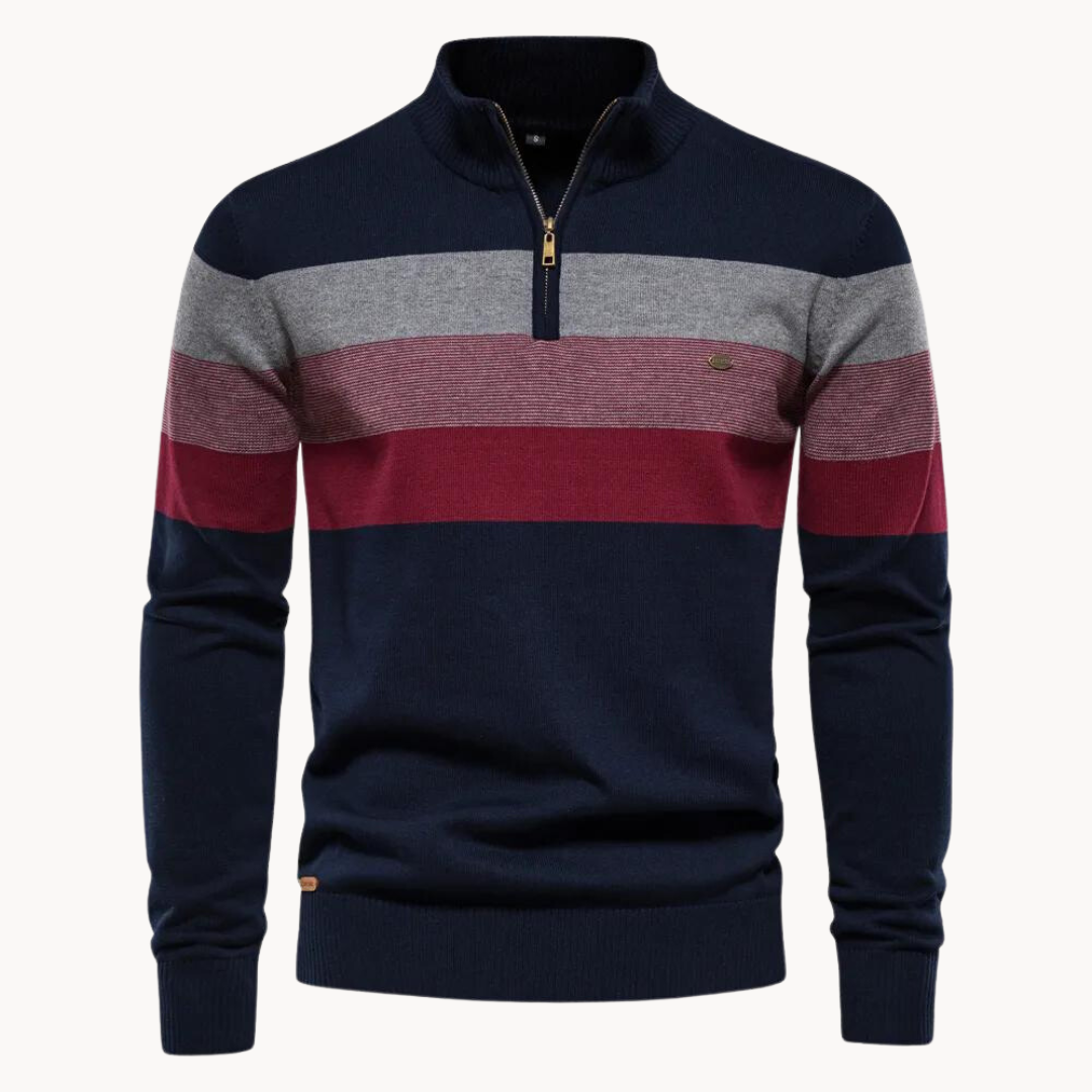 Vincenzo Aureli™ | Maglia in Cotone con Zip