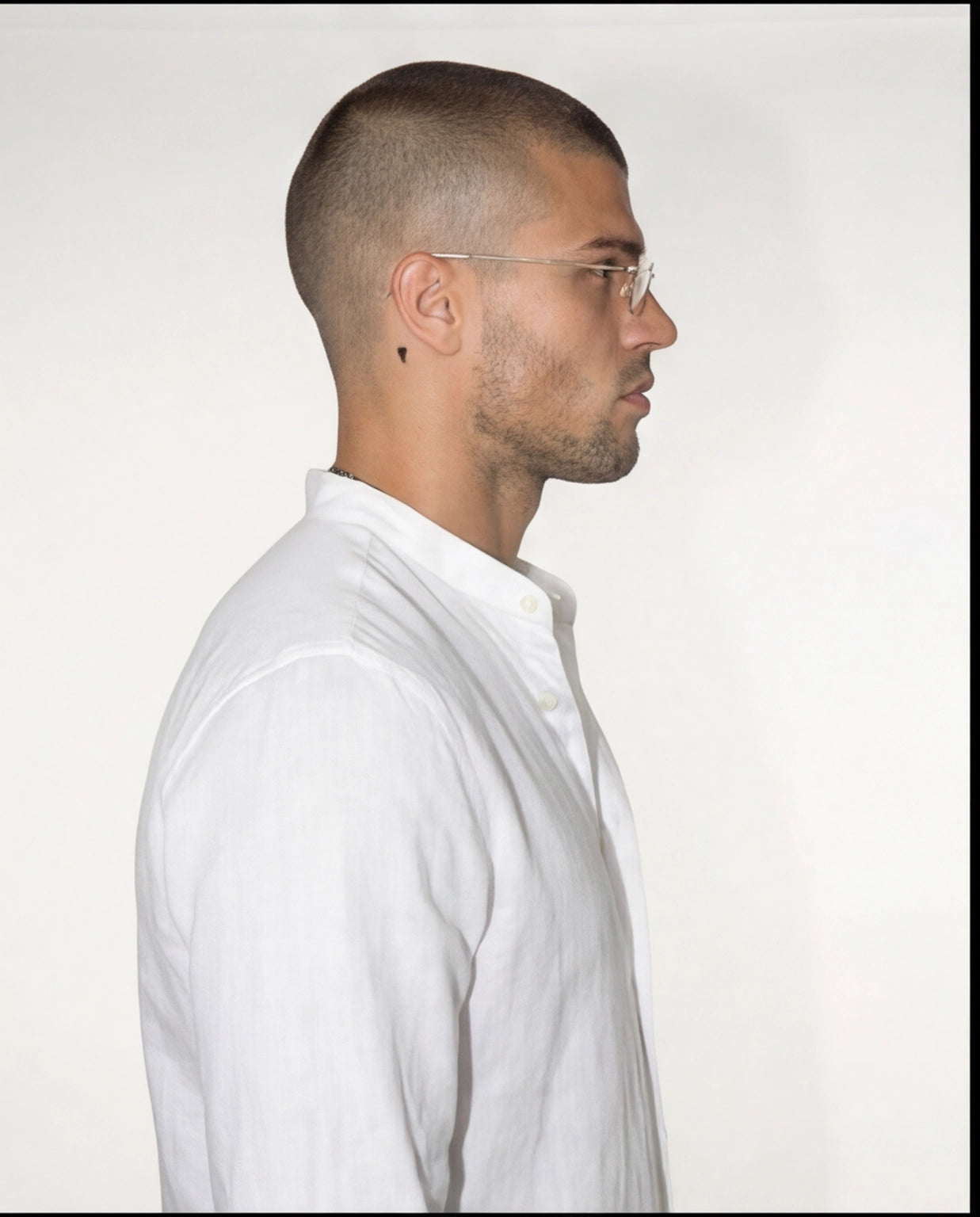 Vincenzo Aureli™ | Camicia in Cotone con Collo Arricciato